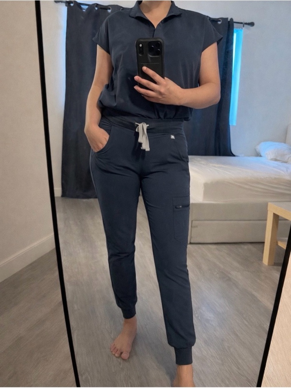 Figs Scrub Set in Slate Blue